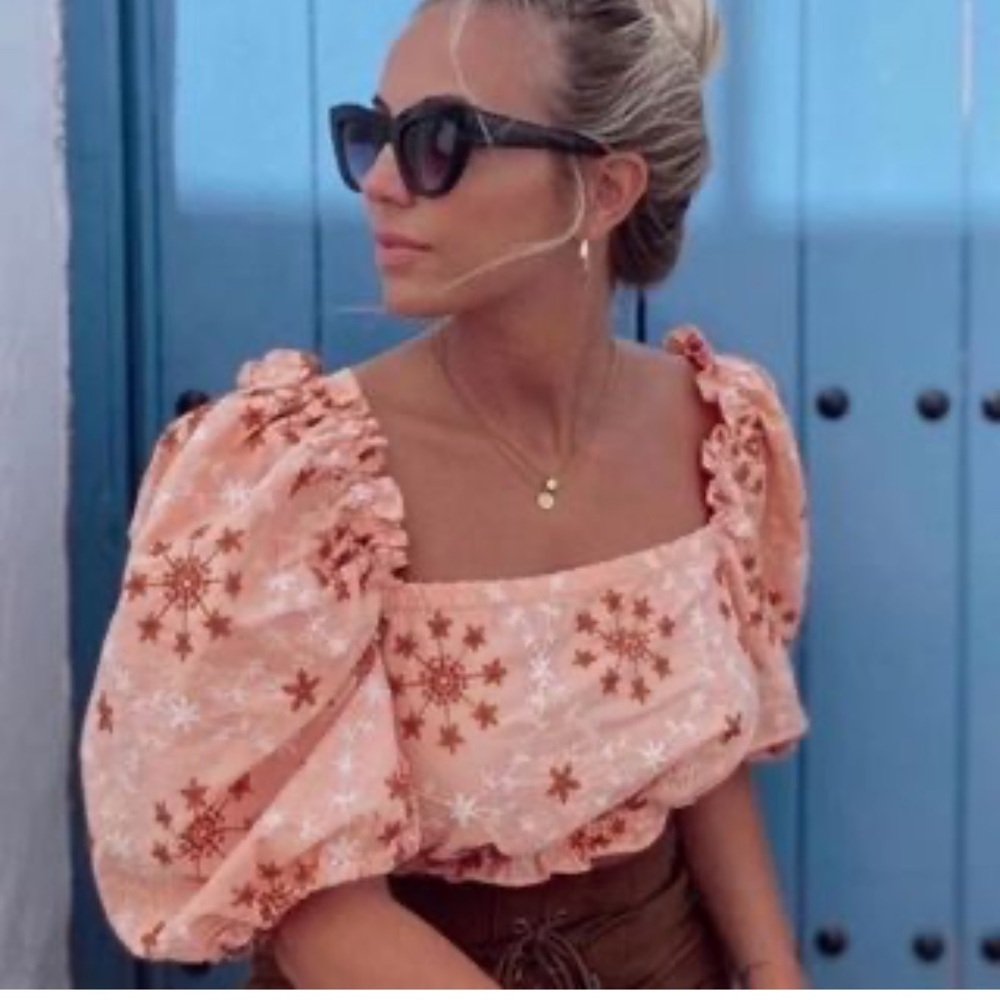 zara off shoulder top Size S - Picture 2 of 6